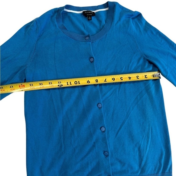Talbots Womens Cardigan Sweater Size XS Blue Button Up 3/4 Sleeve - Picture 14 of 17